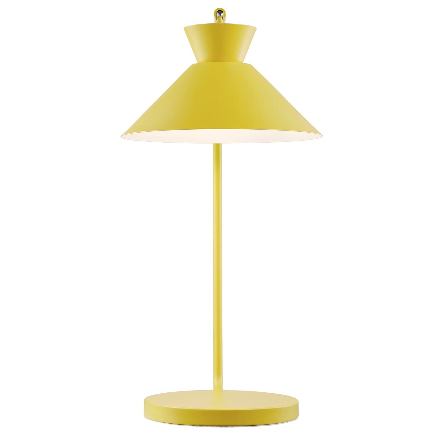 Lampa stołowa Dial, żółta