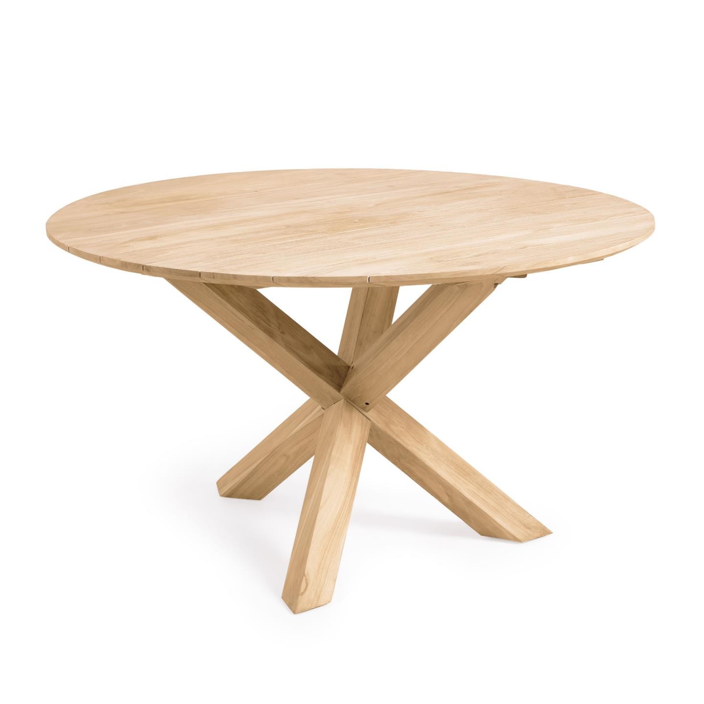 Okrągły stół Teresinha z litego drewna tekowego 150 cm