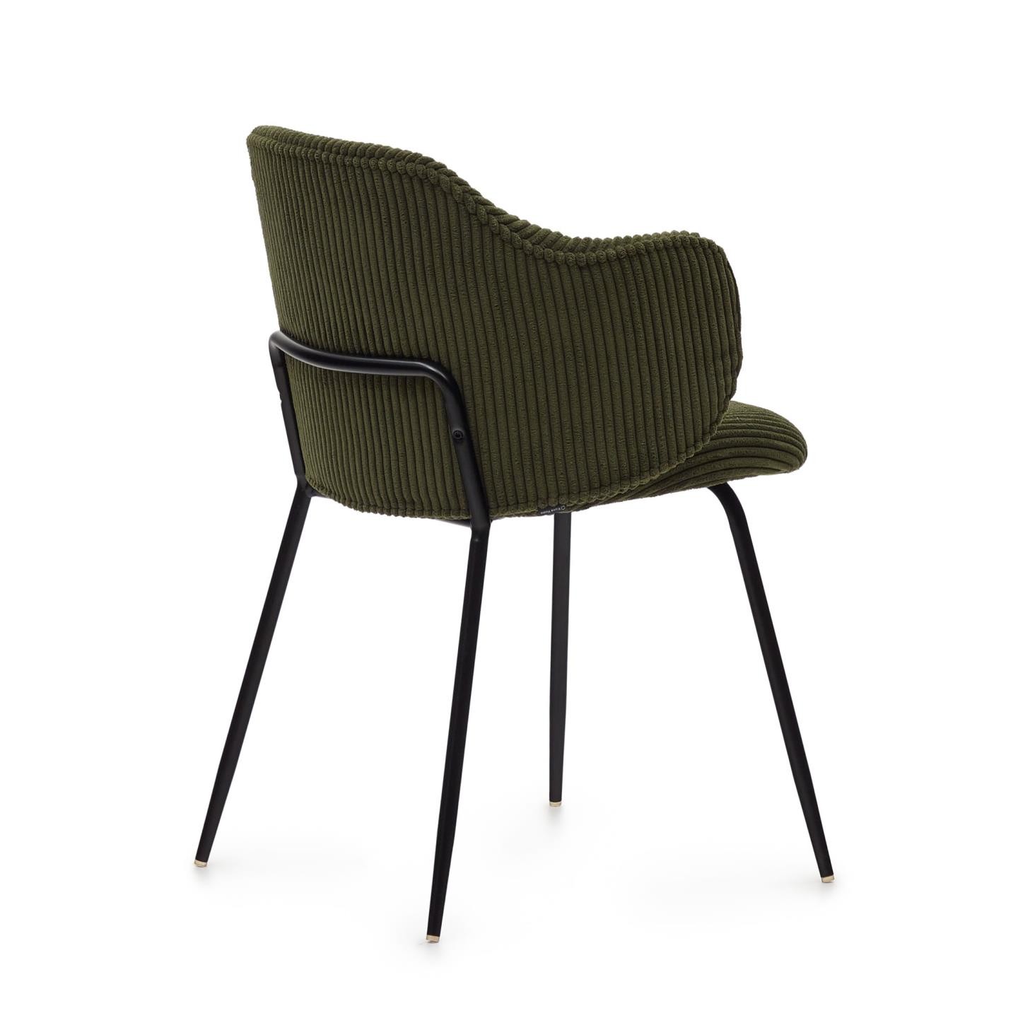 Krzesło Suanna, zielony sztruks