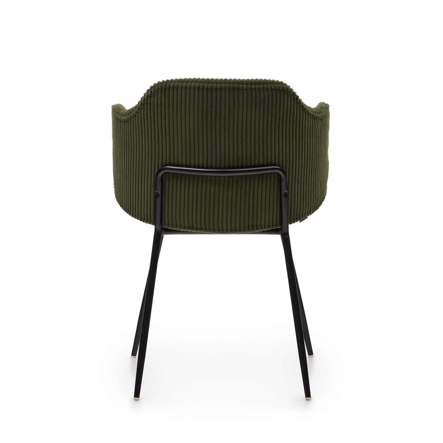 Krzesło Suanna, zielony sztruks