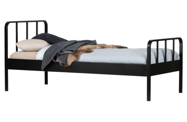Łóżko Mees 90x200 cm czarne